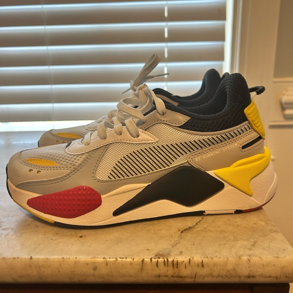 Puma Red and Yellow Athletic Shoes with Chunky Sole